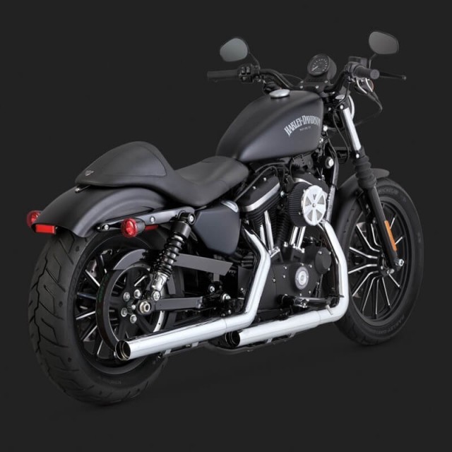 VANCE HINES STRAIGHTSHOTS HS SLIP-ON MUFFLERS HARLEY SPORTSTER XL 2014-2020