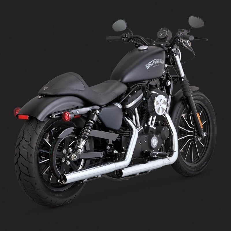 VANCE HINES STRAIGHTSHOTS HS SLIP-ON MUFFLERS HARLEY SPORTSTER XL 2014-2020