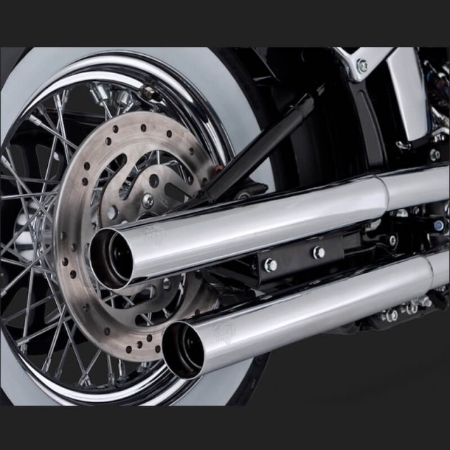 TERMINALI VANCE HINES STRAIGHTSHOTS HS SLIP-ON HARLEY SOFTAIL SLIM,CROSS BONES,DELUXE,BREAKOUT - DETTAGLIO