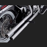 VANCE HINES STRAIGHTSHOTS HS SLIP-ONS MUFFLER HARLEY SOFTAIL SLIM,CROSS BONES,DELUXE,BREAKOUT - DETAIL