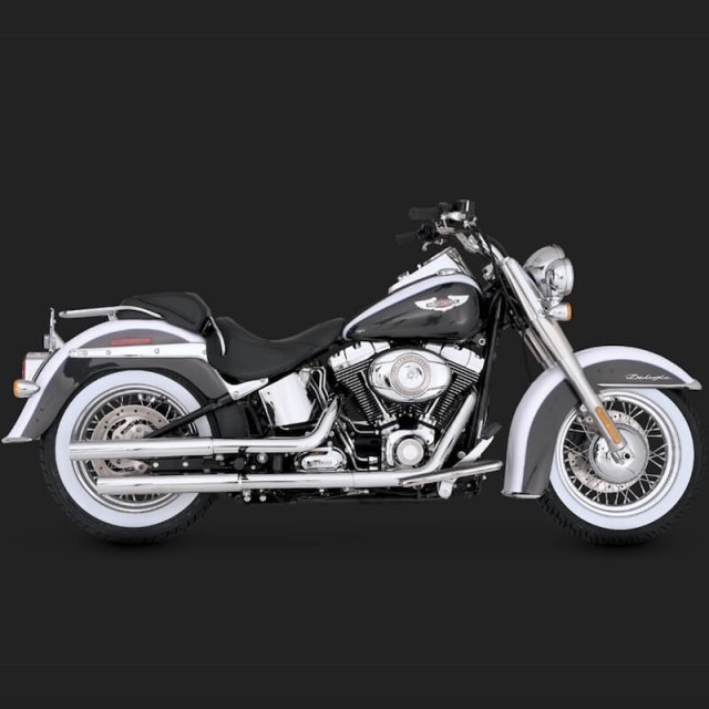 TERMINALI VANCE HINES STRAIGHTSHOTS HS SLIP-ON HARLEY SOFTAIL SLIM,CROSS BONES,DELUXE,BREAKOUT - LATO