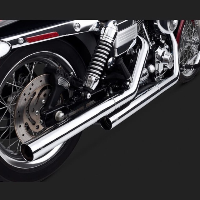 TERMINALI VANCE HINES STRAIGHTSHOTS HS SLIP-ONS MUFFLER HARLEY DAVIDSON DYNA - DETTAGLIO