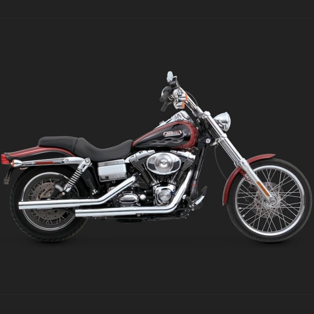 TERMINALI VANCE HINES STRAIGHTSHOTS HS SLIP-ONS MUFFLER HARLEY DAVIDSON DYNA - LATO