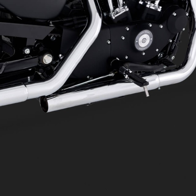 TERMINALI VANCE HINES STRAIGHTSHOTS HS SLP-ONSHARLEY SPORTSTER XL 2004-2013 - DETTAGLIO