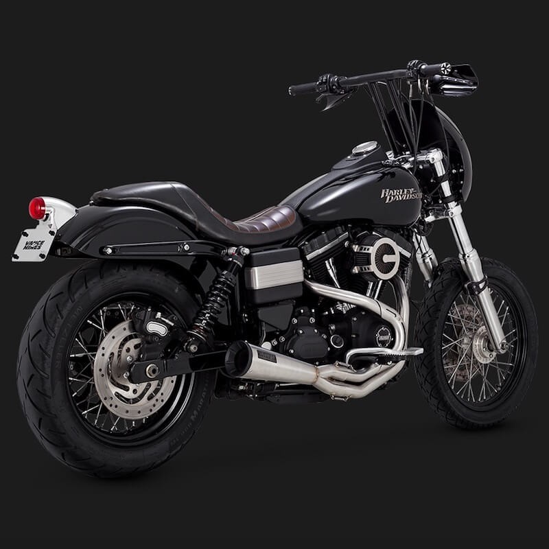 VANCE HINES STAINLESS 2-INTO-1 UPSWEEP EXHAUST FOR DYNA 1991-2017