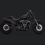 SCARICHI VANCE & HINES BIG SHOTS STAGGERED BLACK HARLEY SOFTAIL 2018-2021 - LATO
