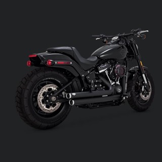 SCARICHI VANCE & HINES BIG SHOTS STAGGERED BLACK HARLEY SOFTAIL 2018-2021