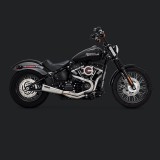 VANCE HINES STAINLESS 2-INTO-1 UPSWEEP EXHAUST FOR SOFTAIL 2018-2021 - SIDE