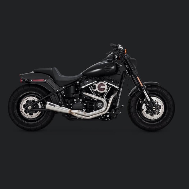 SCARICO ACCIAIO INOX VANCE HINES UPSWEEP 2-IN-1 PER SOFTAIL 2018-2021 - LATO