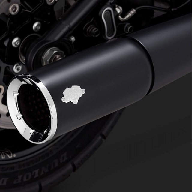 SCARICO VANCE & HINES PRO PIPE NERO PER HARLEY SOFTAIL 2018-2021 - DETTAGLIO