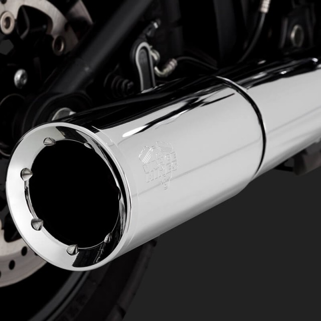 SCARICO VANCE & HINES PRO PIPE CROMO PER HARLEY SOFTAIL 2018-2021 - DETTAGLIO FONDELLO
