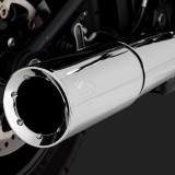SCARICO VANCE & HINES PRO PIPE CROMO PER HARLEY SOFTAIL 2018-2021 - DETTAGLIO FONDELLO