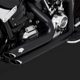 SCARICHI VANCE HINES SHORTSHOTS STAGGERED NERI HARLEY SOFTAIL FAT BOY,KING,BREAKOUT 2018-2020 - DETTAGLIO