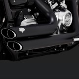 SCARICHI VANCE HINES SHORTSHOTS STAGGERED NERI HARLEY SOFTAIL FAT BOY,KING,BREAKOUT 2018-2020