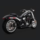 SCARICHI VANCE HINES SHORTSHOTS STAGGERED NERI HARLEY SOFTAIL FAT BOY,KING,BREAKOUT 2018-2020
