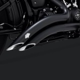 SCARICHI VANCE HINES BIG RADIUS 2 IN 2 BLACK HARLEY SOFTAIL 2018-2021