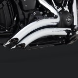 VANCE HINES BIG RADIUS CHROME EXHAUST HARLEY SOFTAIL 2018-2021 - DETAIL