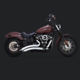 VANCE HINES BIG RADIUS CHROME EXHAUST HARLEY SOFTAIL 2018-2021 - SIDE