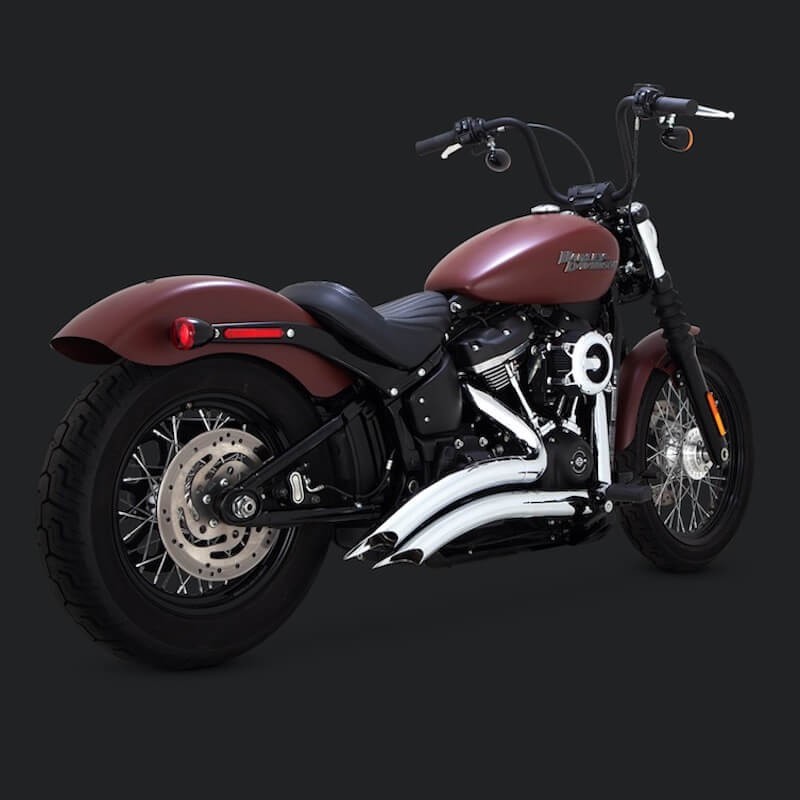 VANCE HINES BIG RADIUS CHROME EXHAUST HARLEY SOFTAIL 2018-2021