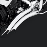 SCARICHI VANCE HINES BIG RADIUS 2 IN 2 CROMO HARLEY SOFTAIL FAT BOY-KING-BREAKOUT - DETTAGLIO