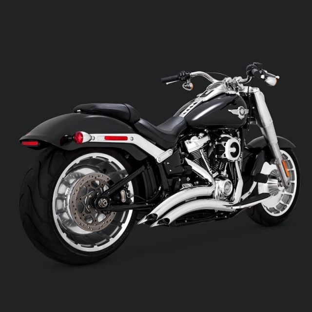 SCARICHI VANCE HINES BIG RADIUS 2 IN 2 CROMO HARLEY SOFTAIL FAT BOY-KING-BREAKOUT