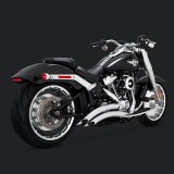 SCARICHI VANCE HINES BIG RADIUS 2 IN 2 CROMO HARLEY SOFTAIL FAT BOY-KING-BREAKOUT