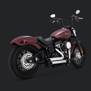 VANCE HINES SHORTSHOTS STAGGERED CHROME EXHAUST SOFTAIL 2018-2021