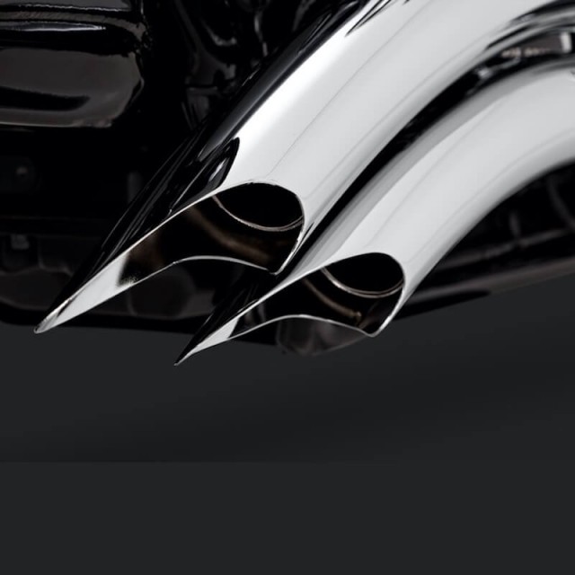 SCARICHI VANCE HINES BIG RADIUS 2 IN 2 CROMO HARLEY TOURING 2017-2021 - DETTAGLIO