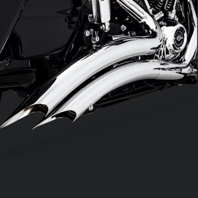 SCARICHI VANCE HINES BIG RADIUS 2 IN 2 CROMO HARLEY TOURING 2017-2021 - DETTAGLIO