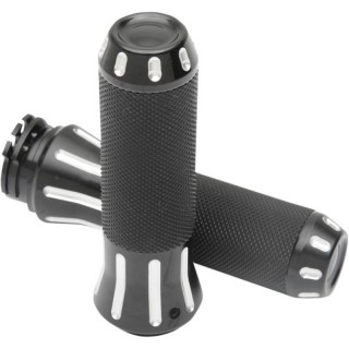 DRAG SPECIALTIES COBRA HAND GRIPS BLACK/NATURAL 354126 FOR HARLEY