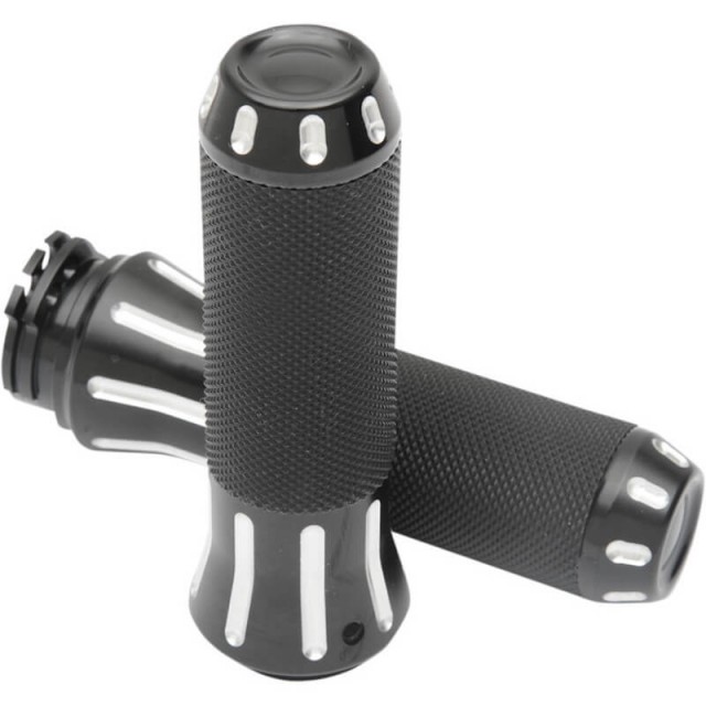 DRAG SPECIALTIES COBRA HAND GRIPS BLACK/NATURAL 354126 FOR HARLEY