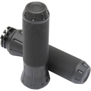 DRAG SPECIALTIES COBRA HAND GRIPS BLACK 354131 FOR HARLEY