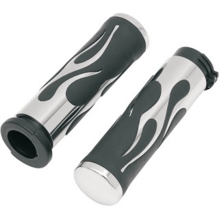 MANOPOLE HARLEY FLAMED GRIPS DRAG SPECIALTIES ACCELERATORE ELETTRONICO