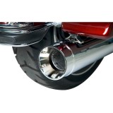 SUPERTRAPP STOUT 4" CHROME SLIP-ONS MUFFLER HARLEY TOURING 2010-2016