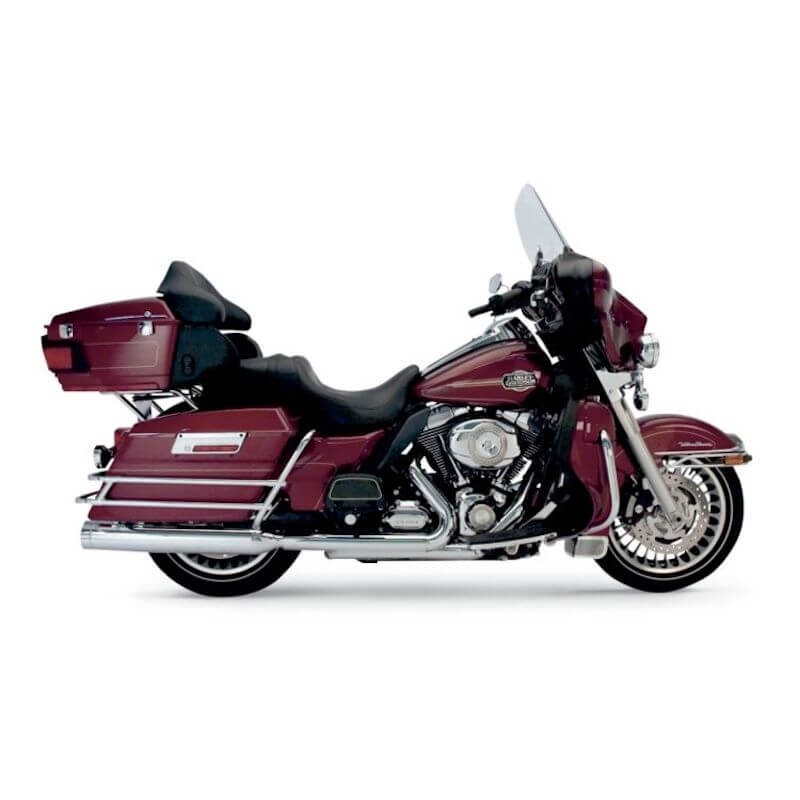 SUPERTRAPP STOUT 4" CHROME SLIP-ONS MUFFLER HARLEY TOURING 2010-2016