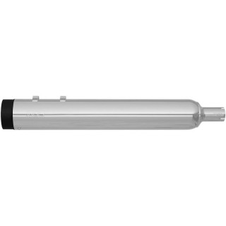 SUPERTRAPP STOUT 4" CHROME-BLACK SLIP-ONS MUFFLER HARLEY TOURING 2010-2016