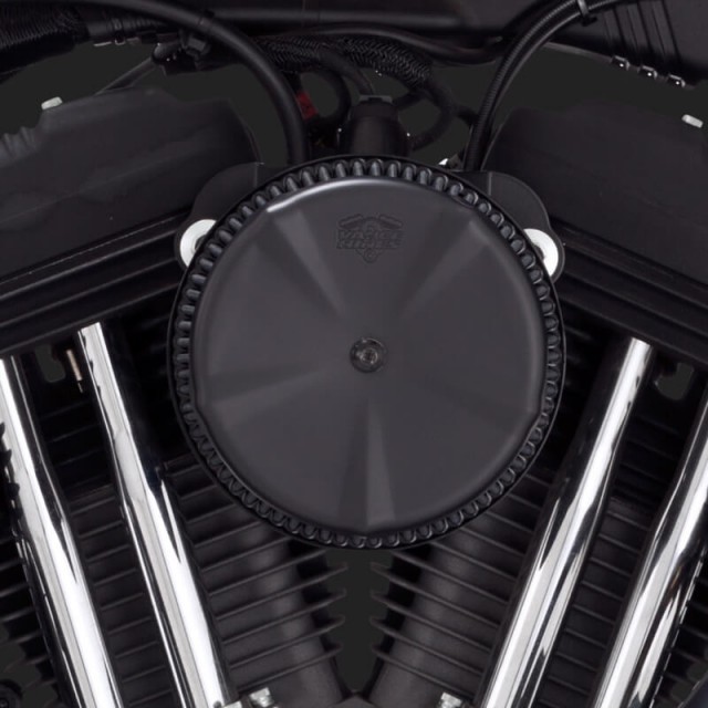 VANCE HINES VO2 AIR INTAKE MATT BLACK SKULLCAP
