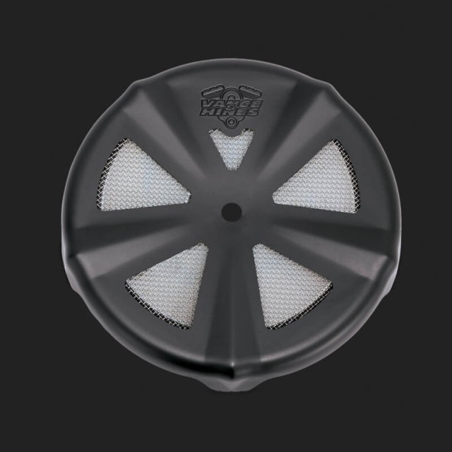 SKULLCAP CROWN MATT BLACK COVER FOR VANCE HINES VO2 AIR CLEANER