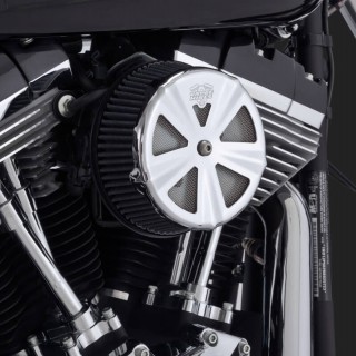 CHROME SKULLCAP CROWN FOR VANCE HINES VO2 AIR CLEANER