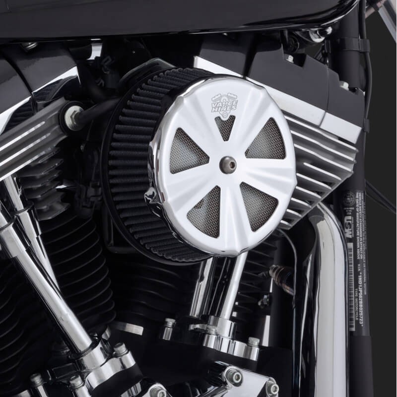 CHROME SKULLCAP CROWN FOR VANCE HINES VO2 AIR CLEANER