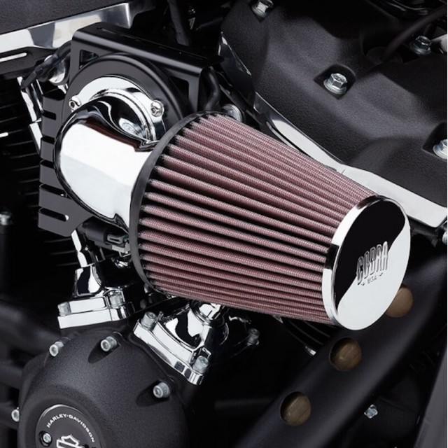 COBRA CONE AIR INTAKE CHROME FOR HARLEY TOURING 2017-2021
