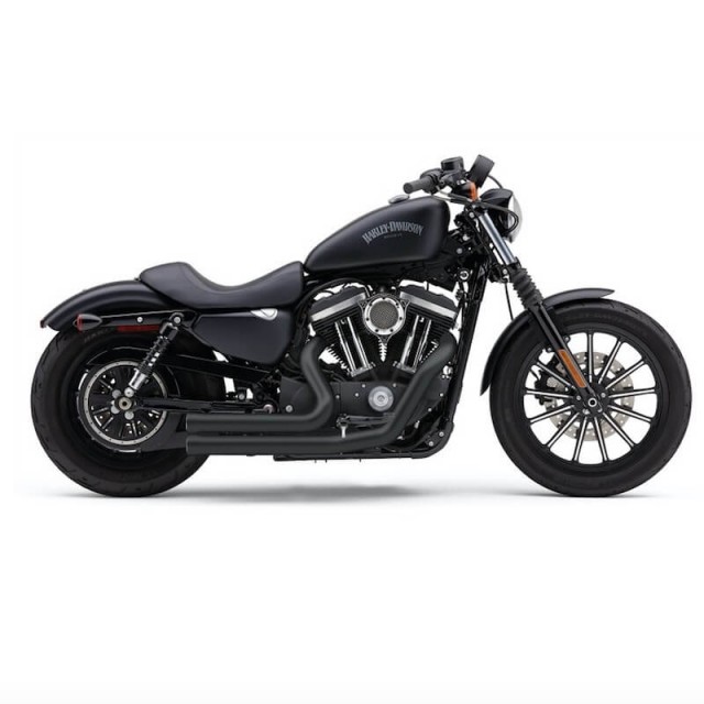 COBRA SPEEDSTER SHORT 909 BLACK EXHAUST FOR HARLEY SPORTSTER XL 2014-2020