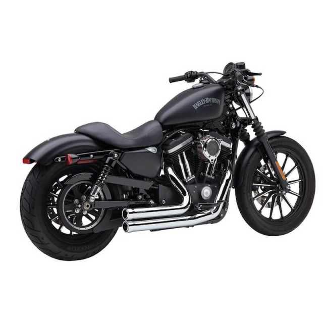 COBRA SPEEDSTER SHORT 909 CHROME EXHAUST FOR HARLEY SPORTSTER XL 2007-2013