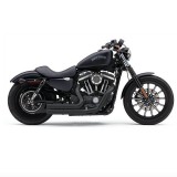 COBRA SPEEDSTER SHORT 909 BLACK EXHAUST FOR HARLEY SPORTSTER XL 2007-2013