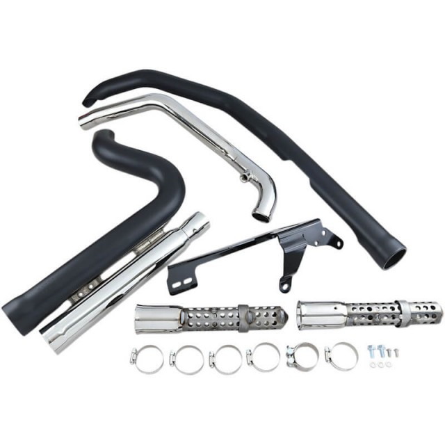 COBRA SPEEDSTER SHORT 909 BLACK EXHAUST FOR HARLEY SPORTSTER XL 2007-2013