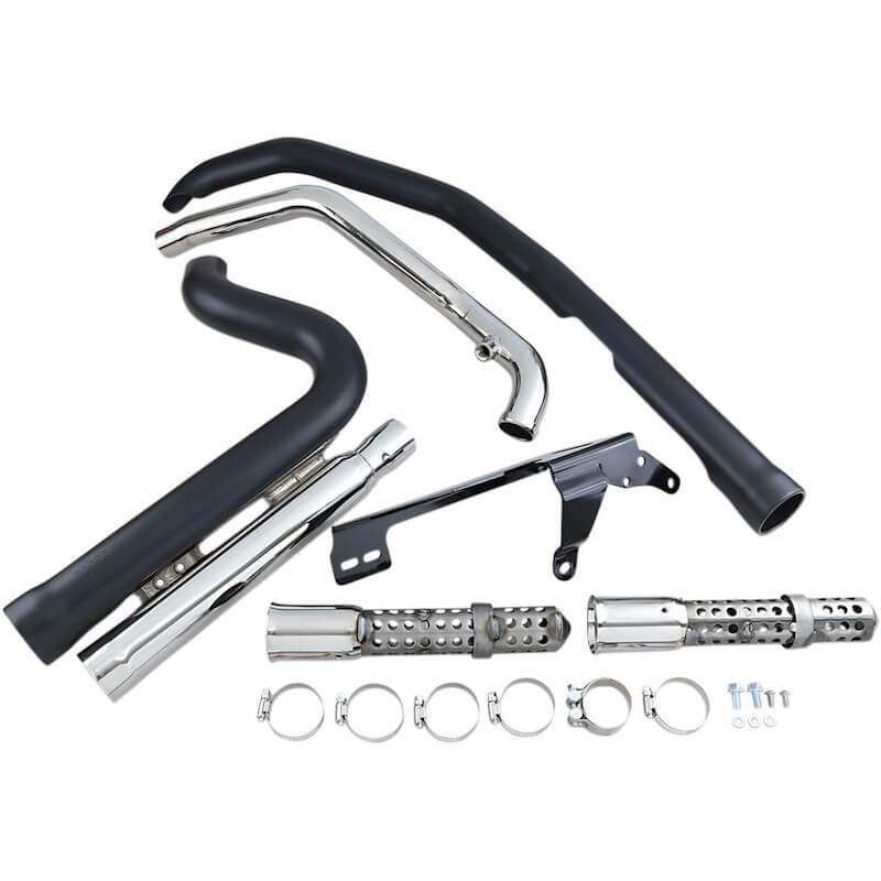 COBRA SPEEDSTER SHORT 909 BLACK EXHAUST FOR HARLEY SPORTSTER XL 2007-2013