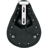 SELLA DRAG SPECIALTIES SINGOLA PELLE NERA ALLIGATORE LOW PROFILE PER MOLLE