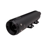 S&S GRAND NATIONAL 100mm EC EURO4 SLIP-ON BLACK MUFFLERS FAT BOB 18-21