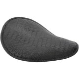 SELLA DRAG SPECIALTIES SINGOLA PELLE NERA ALLIGATORE LOW PROFILE PER MOLLE