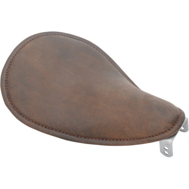 DRAG SPECIALTIES SMALL LOW PROFILE SPRING SEAT BROWN LEATHER